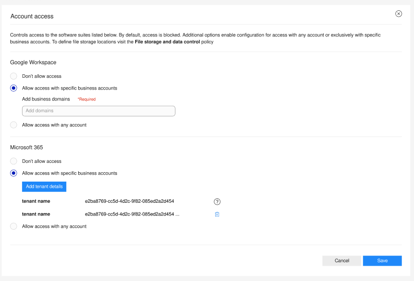 DLP Policy_Account Access_Microsoft 365.png