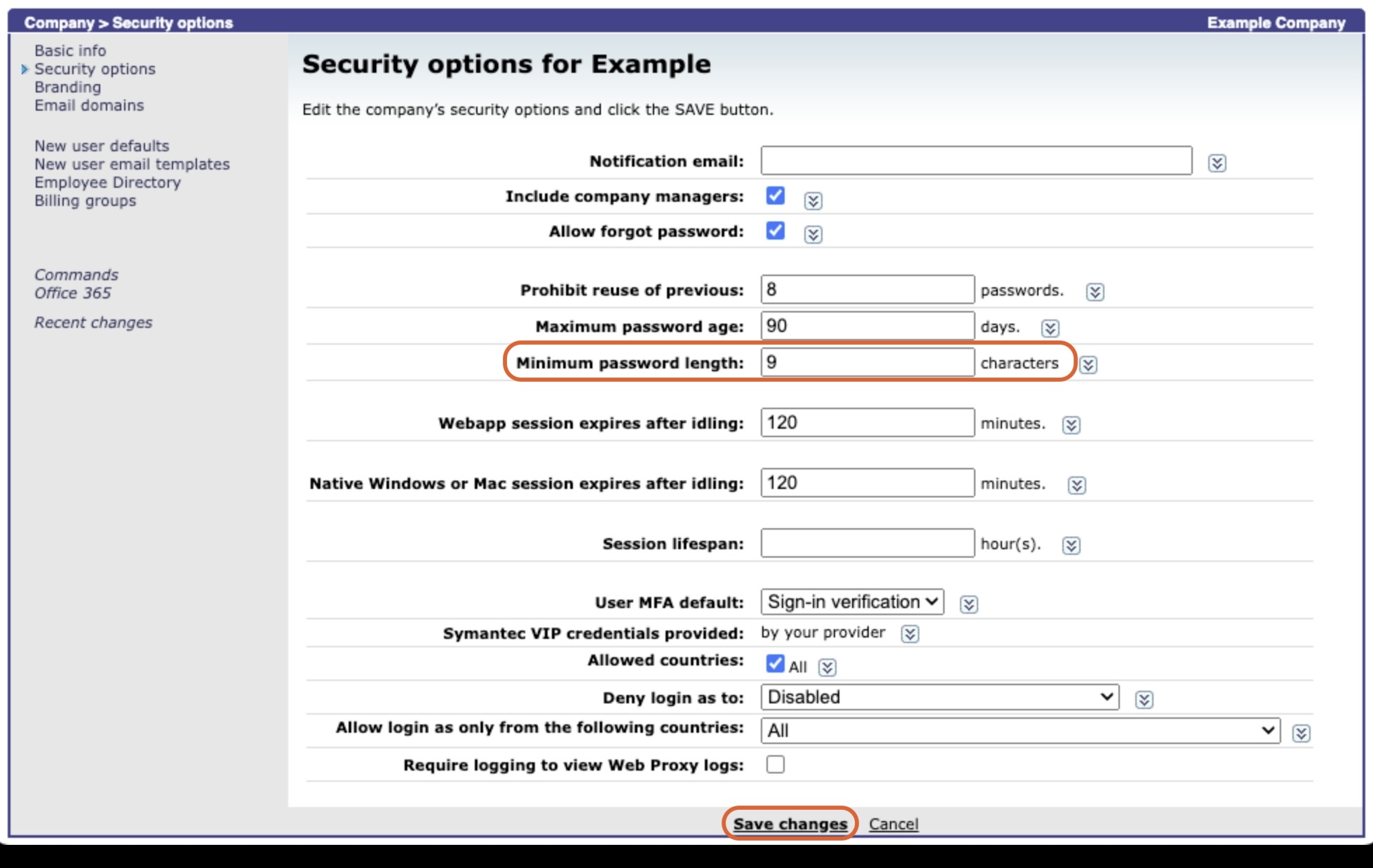Company Management_Edit Security Options > Min Password.jpg