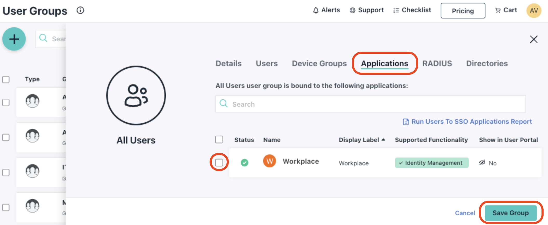 JumpCloud_Groups_Unassign Application.png