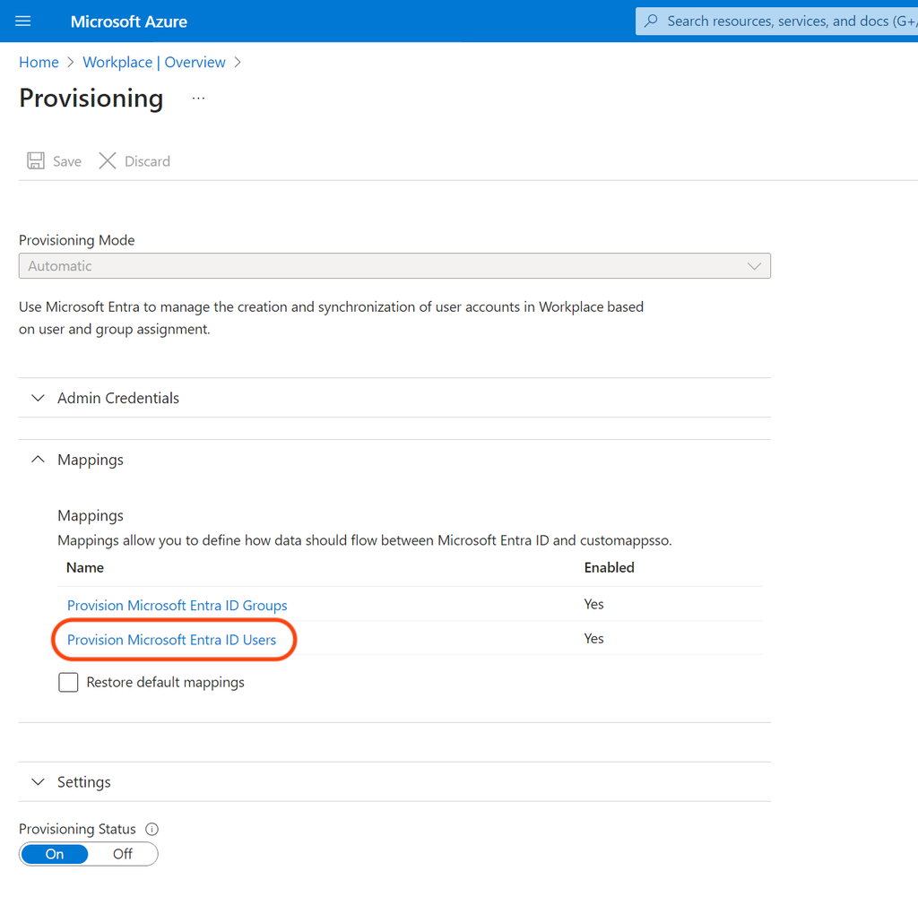 Entra_Workplace App_Provisioning_Edit Attribute Mappings > Provision Microsoft Entra ID Users.png