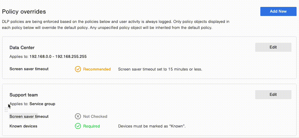 Device Policy Admin_Reorder Overrides_Drag and Drop.gif