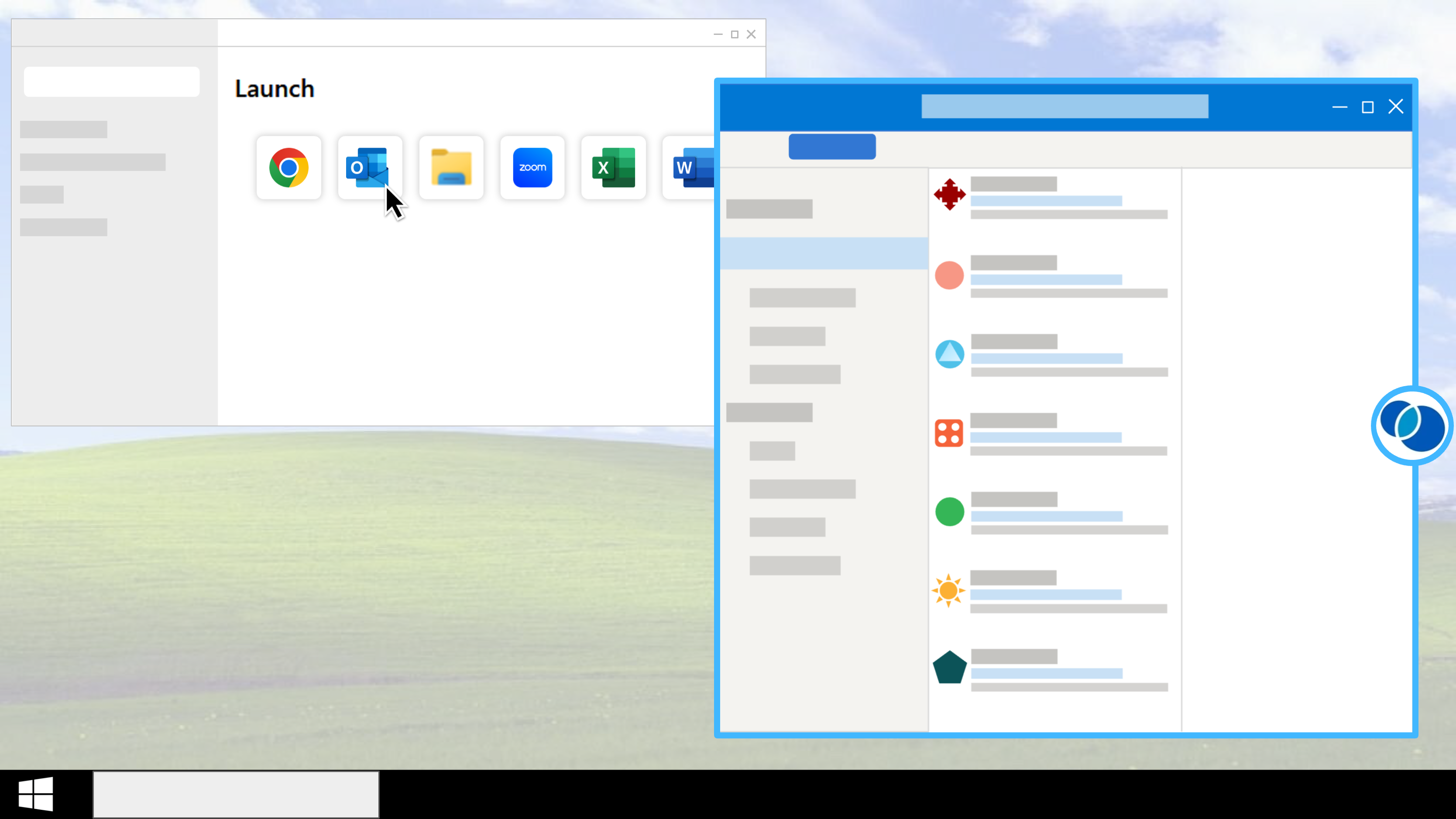 Blue Border and Badge_Single App_Windows.png
