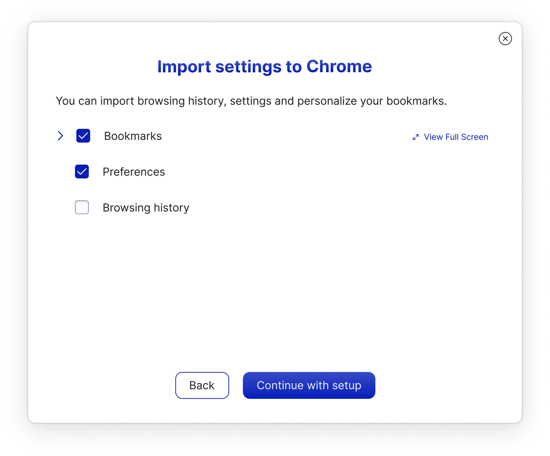 Chrome_Set up automatically_Choose Settings.png
